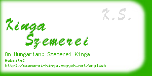 kinga szemerei business card
